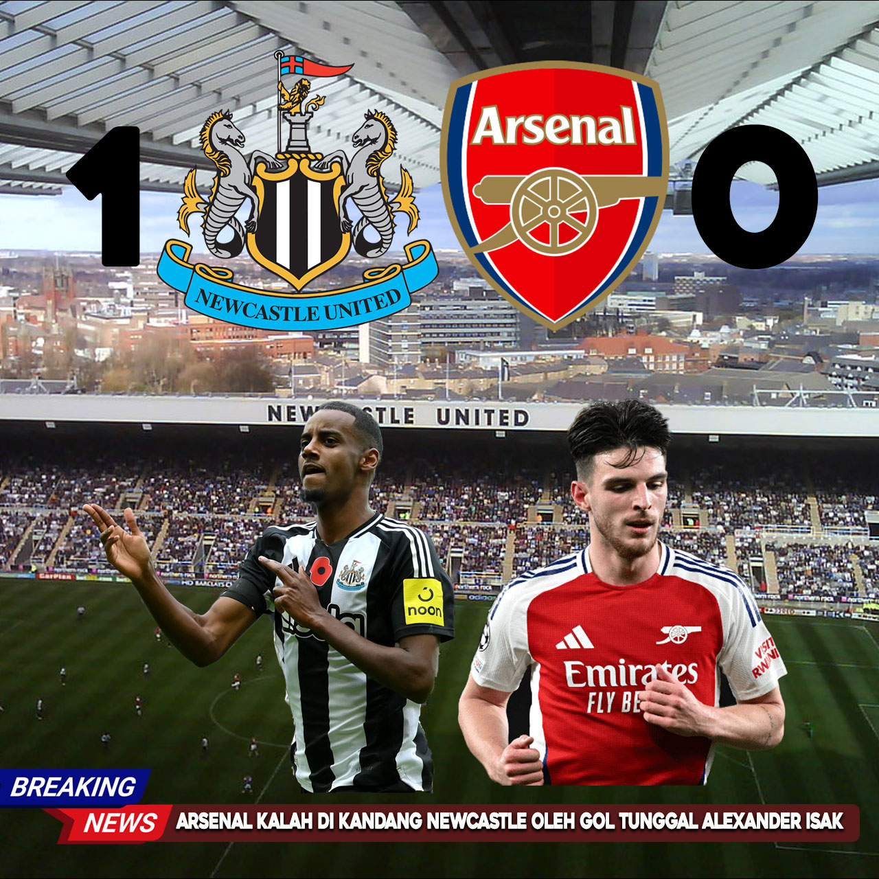 Newcastle-1-0-Arsenal-Ada-Apa-Dengan-The-Gunners