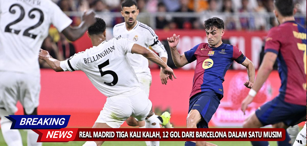 Musim Kelam Real Madrid: Tiga Kali Kalah, 12 Gol dari Barcelona dalam Satu Musim