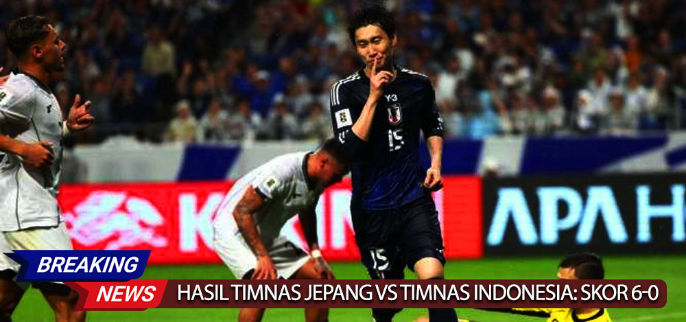 Dalam pertandingan terakhir babak ketiga Kualifikasi Piala Dunia 2026, Timnas Indonesia menelan kekalahan telak dari Jepang dengan skor 6-0