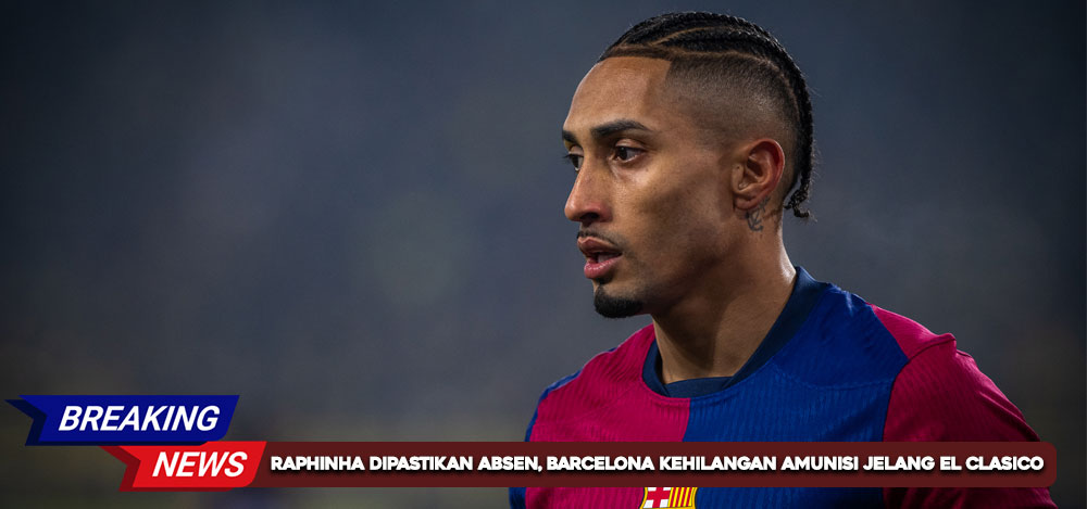 Raphinha Dipastikan Absen, Barcelona Kehilangan Amunisi Utama di El Clasico