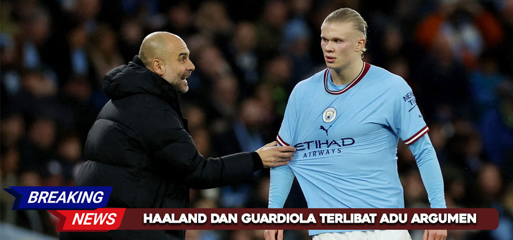 Haaland dan Guardiola Terlibat Adu Argumen Setelah Manchester City Unggul Tipis