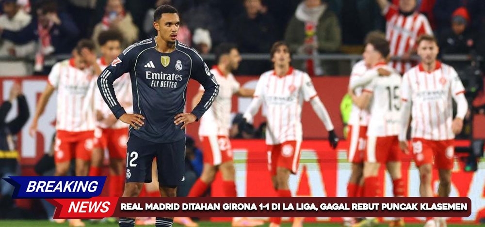 Real Madrid ditahan Girona 1-1 di La Liga, gagal rebut puncak klasemen dari Barcelona